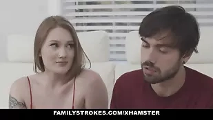 Aria Kai and stepbrother's intense romantic encounter following family dispute