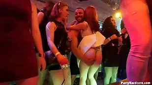 European rave party turns into wild orgy with intense sex